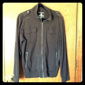 Express Military Style Zip Front Jacket